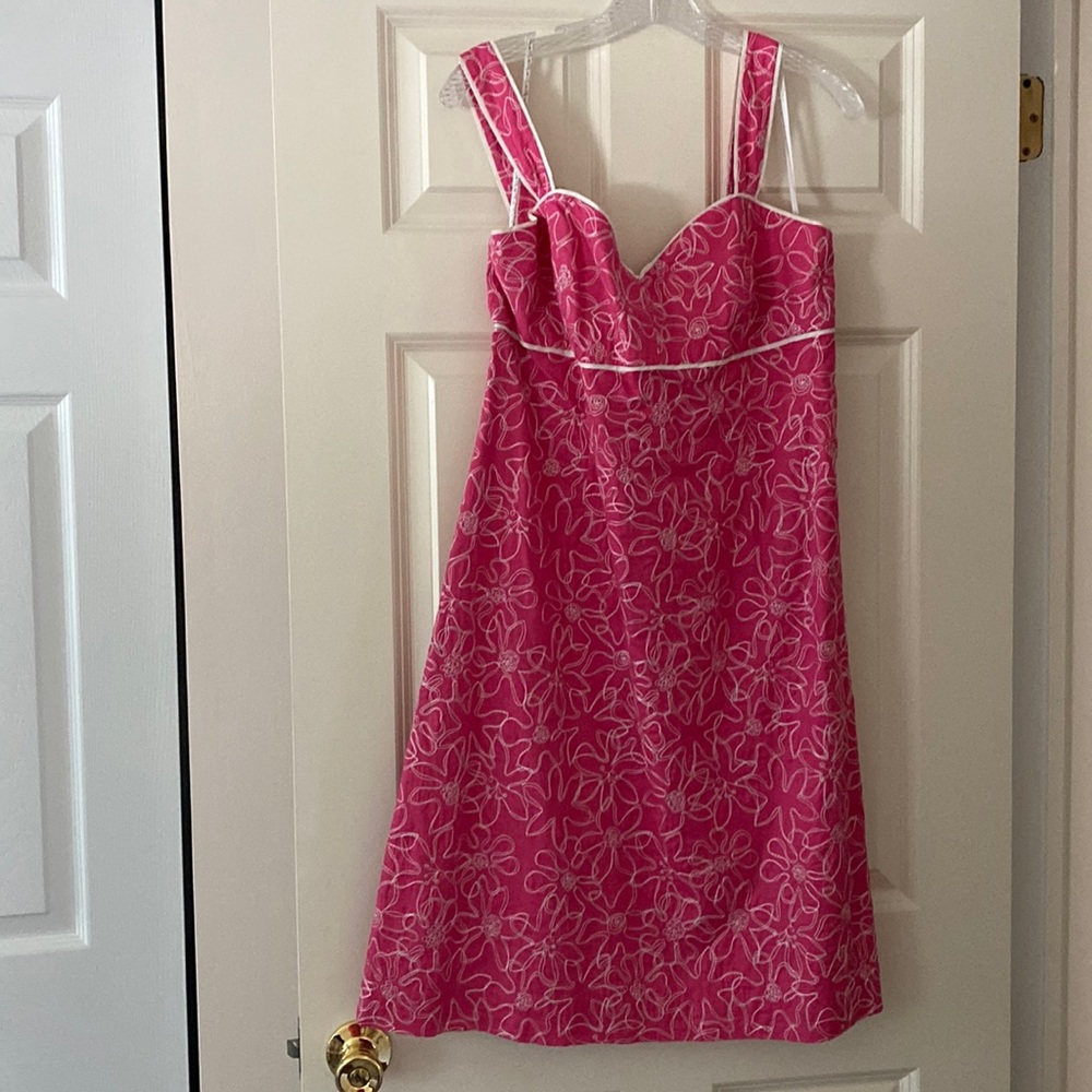 Lilly Pulitzer Pink and White Dress